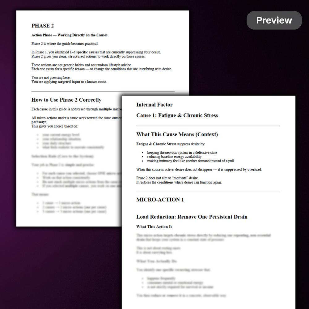 Desire Restoration System